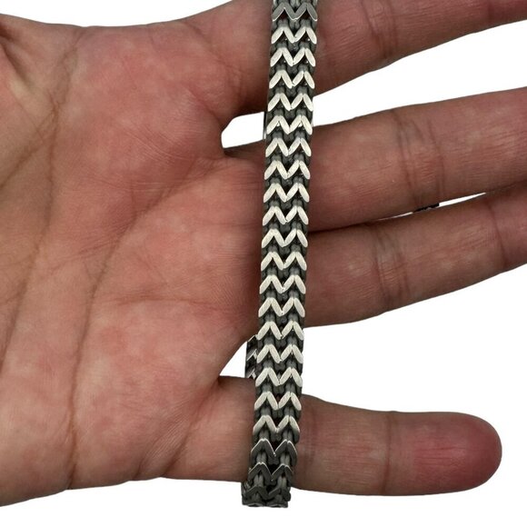 The Steel Shop Double Franco Link Matte Bracelet 8 Inches Brand New - Picture 4 of 4